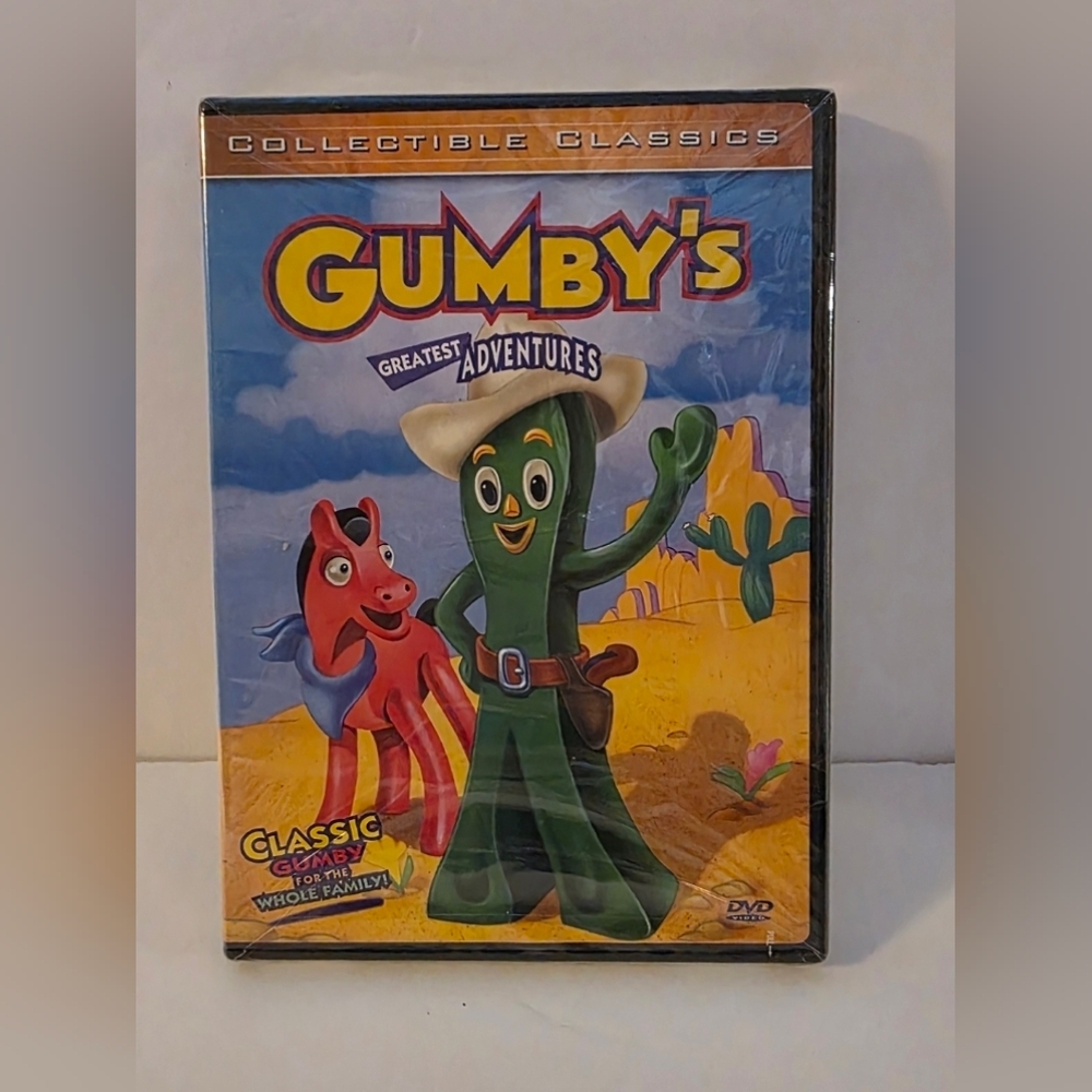 Gumbys Greatest Adventures (DVD, 2003) Vintage New Factory Sealed